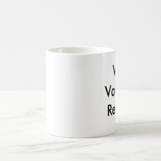 Vor-Stimme der Grund-Tasse Kaffeetasse (Mittel)