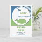 VOR-T-Shirt-Einladung Einladung (Stehend Vorderseite)