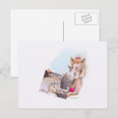 Vor und danach postkarte (Vorne/Hinten)