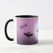 Vor und nach Bat nach Vampire Halloween Tasse (Links)