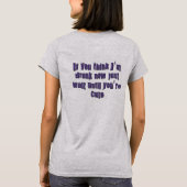 Vor und nach Betrunken T-Shirt (Rückseite)