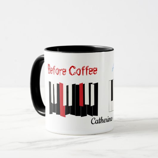 Vor und nach Coffee Devil's Interval Tasse (Vorderseite Links)