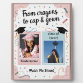 Vor und nach dem Abschluss Foto Poster Fotoplatte (Vorderseite)