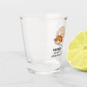 Vor und nach dem Besuch in Oma Funny Nana Schnapsglas (Links)