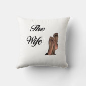 Vor und nach der Hochzeit Kissen (Rückseite)