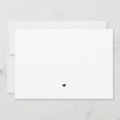 Vor unserem allerbesten Tag, Hochzeitsessen Probe Einladung (Rückseite)