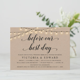 Vor unserem besten Tag, Hochzeit Probe, Kraft Einladung