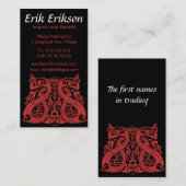 Vor Viking-Blau, Visitenkarteschablone Visitenkarte (Vorne/Hinten)