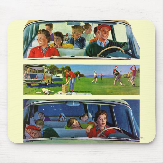 Vor, Während & Nach dem Picknick Mousepad (Vorne)