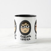 Vor/während/nach Kaffee Tasse (Zentrum)
