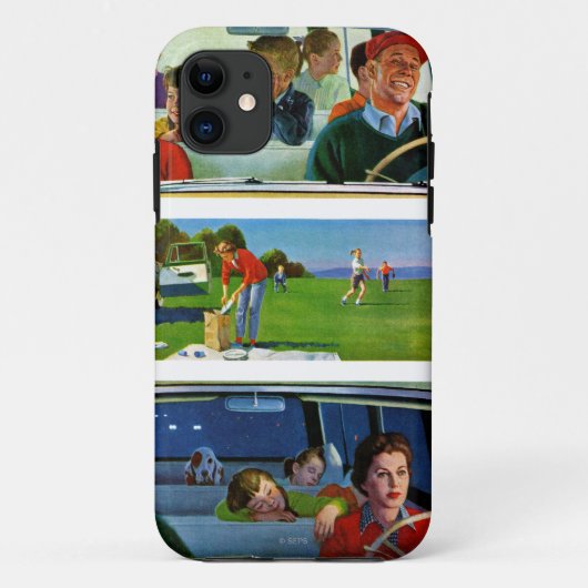 Vor, während u. nach Picknick Case-Mate iPhone Hülle (Rückseite)