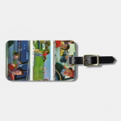 Vor, während u. nach Picknick Gepäckanhänger (Vorderseite horizontal)