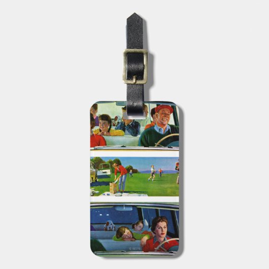 Vor, während u. nach Picknick Gepäckanhänger (Vorderseite vertikal)