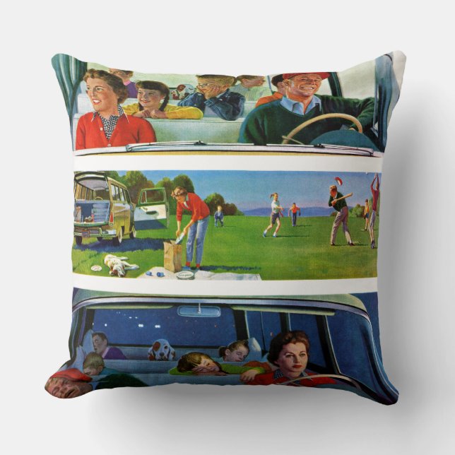 Vor, während u. nach Picknick Kissen (Vorderseite)