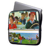 Vor, während u. nach Picknick Laptopschutzhülle (Vorderseite Links)