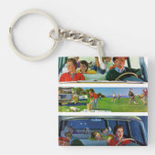 Vor, während u. nach Picknick Schlüsselanhänger (Vorderseite)