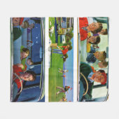 Vor, während und nach Picnic Fleecedecke (Vorderseite (Horizontal))