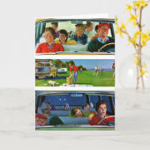 Vor, während und nach Picnic Karte (Gelbe Blume)