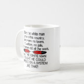 Vor weißem Mann kamen 2 USA Kaffeetasse (Vorderseite Links)