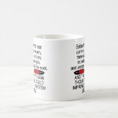 Vor weißem Mann kamen 2 USA Kaffeetasse (Mittel)