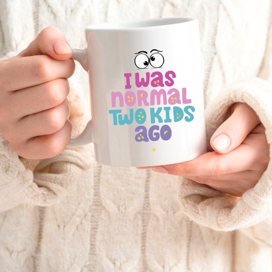 "Vor zwei Kindern war ich normal" Funny coffee mug Kaffeetasse