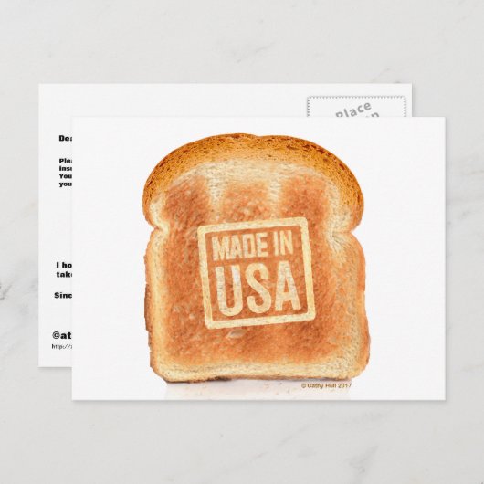 Vorab an Trump US Manufacturing Postcard gerichtet Postkarte (Vorne/Hinten)