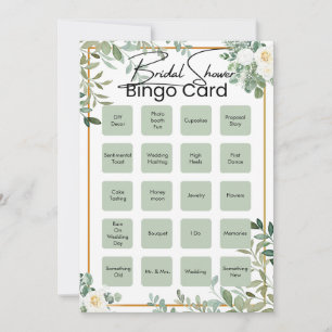 Vorab ausgefüllte minimalistische Baby-Shower-Bing Einladung