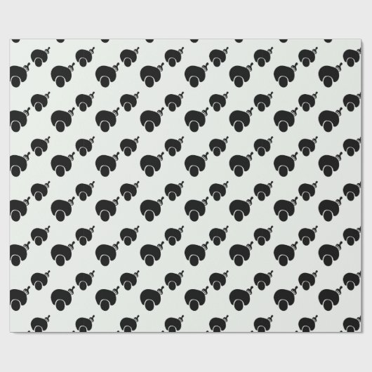 vorab und wählen Sie schwarz-weiß Packpapier. Geschenkpapier (Flach)