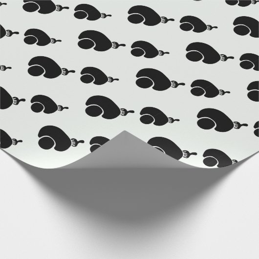 vorab und wählen Sie schwarz-weiß Packpapier. Geschenkpapier (Ecke)