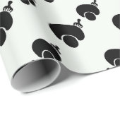 vorab und wählen Sie schwarz-weiß Packpapier. Geschenkpapier (Rolleneckpunkt)