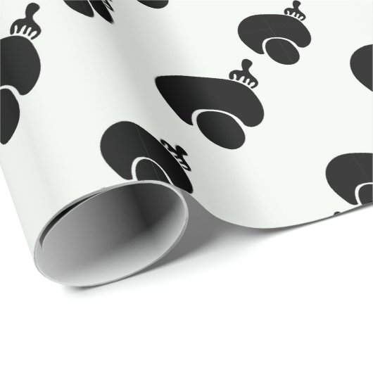 vorab und wählen Sie schwarz-weiß Packpapier. Geschenkpapier (Rolleneckpunkt)