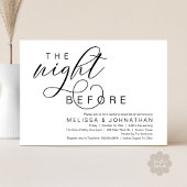 Vorabend, klassisches Hochzeitessen Probe Einladung