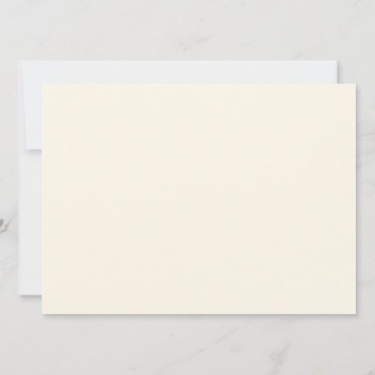 Vorabend, Modernes Hochzeitsessen Probe Einladung (Rückseite)