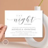 Vorabend, Modernes Hochzeitsessen Probe Einladung