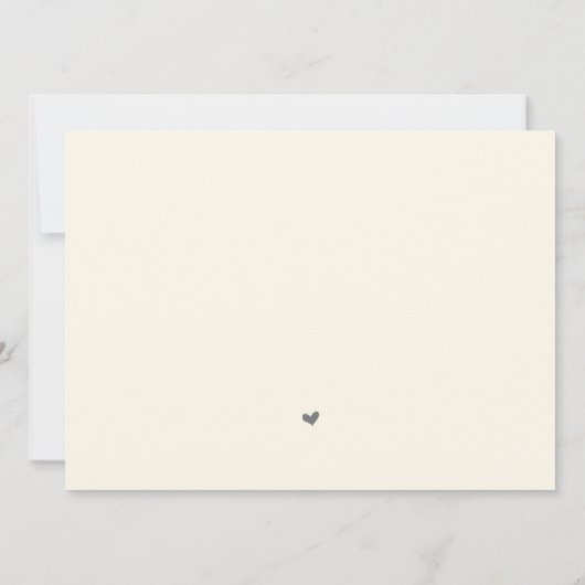 Vorabend, Modernes Hochzeitsessen Probe Einladung (Rückseite)