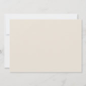 Vorabend, Modernes Hochzeitsessen Probe Einladung (Rückseite)