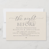 Vorabend, perfekte Hochzeitsfeier Probe Einladung (Vorderseite)