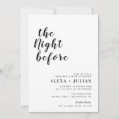 Vorabend Probe Einladung (Vorderseite)