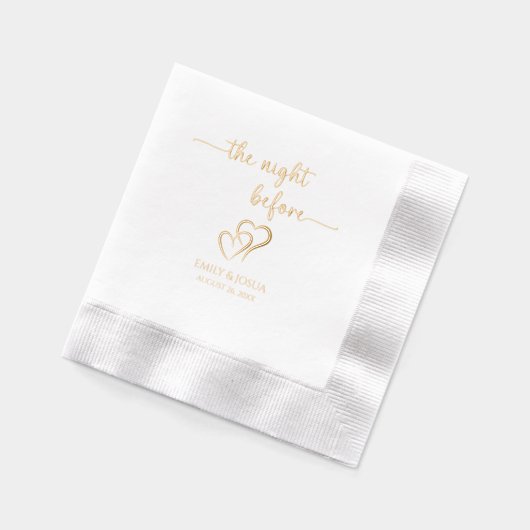 Vorabend, Probe Servietten Mit Folie (Links)