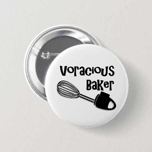 Voracious Baker - Funny Button Button (Vorne & Hinten)