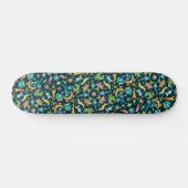 Voracious sea animals in a mandala pattern design skateboard (Horizontal)