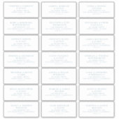 Voradressierte Aufkleber für das Etikett für Hochz (Vorderseite)