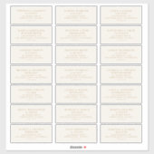 Voradressierte Aufkleber für das Etikett für Hochz (Blatt)