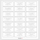 Voradressierte Aufkleber für das Etikett für Hochz (Blatt)