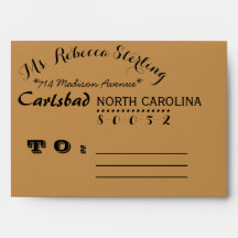 Voradressierte gerecycelte Brown-Umschläge