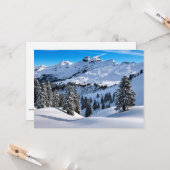 Voralpen, landschaftliches Winterfoto, Karte (Vorderseite/Rückseite Beispiel)
