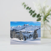 Voralpen, landschaftliches Winterfoto Postkarte (Stehend Vorderseite)