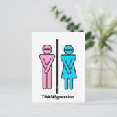 Vorangehendes Donald Trump TRANSgression Postcard Postkarte (Stehend Vorderseite)