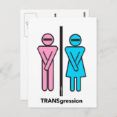 Vorangehendes Donald Trump TRANSgression Postcard Postkarte (Vorne/Hinten)
