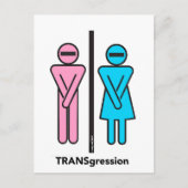 Vorangehendes Donald Trump TRANSgression Postcard Postkarte (Vorderseite)